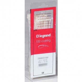 Монтажный хомут LEGRAND Colring для маркировки кабеля полиамид 6/6 ширина 4,6 мм длина 180 мм бесцветный