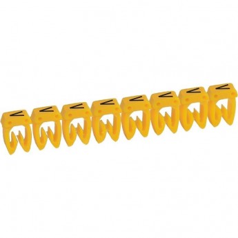 Маркер LEGRAND CAB 3 для кабеля 0,15-0,5 мм² заглавная буква V