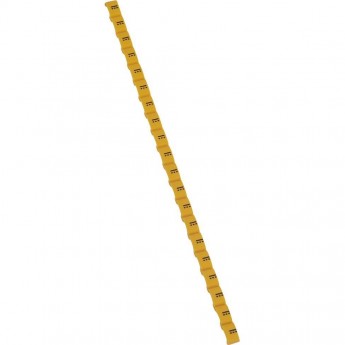 Маркер LEGRAND Duplix чёрная маркировка на желтом фоне условное обозначение постоянный ток