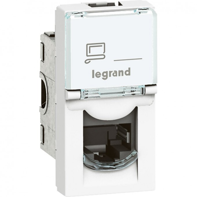 Розетка LEGRAND RJ 45 Программа Mosaic категория 6 UTP 1 модуль белый 076561 Розетка LEGRAND RJ 45 Программа Mosaic категория 6 UTP 1 модуль белый 076561