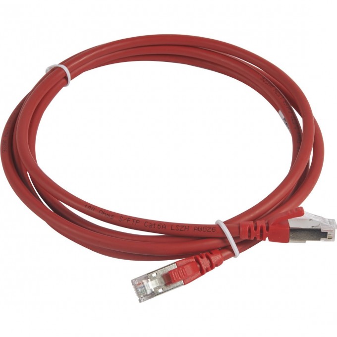 Шнур коммутационный RJ 45, категория 6a, U/UTP - LSZH неэкранированный, 3 м, красный 51880 Шнур коммутационный RJ 45, категория 6a, U/UTP - LSZH неэкранированный, 3 м, красный 51880